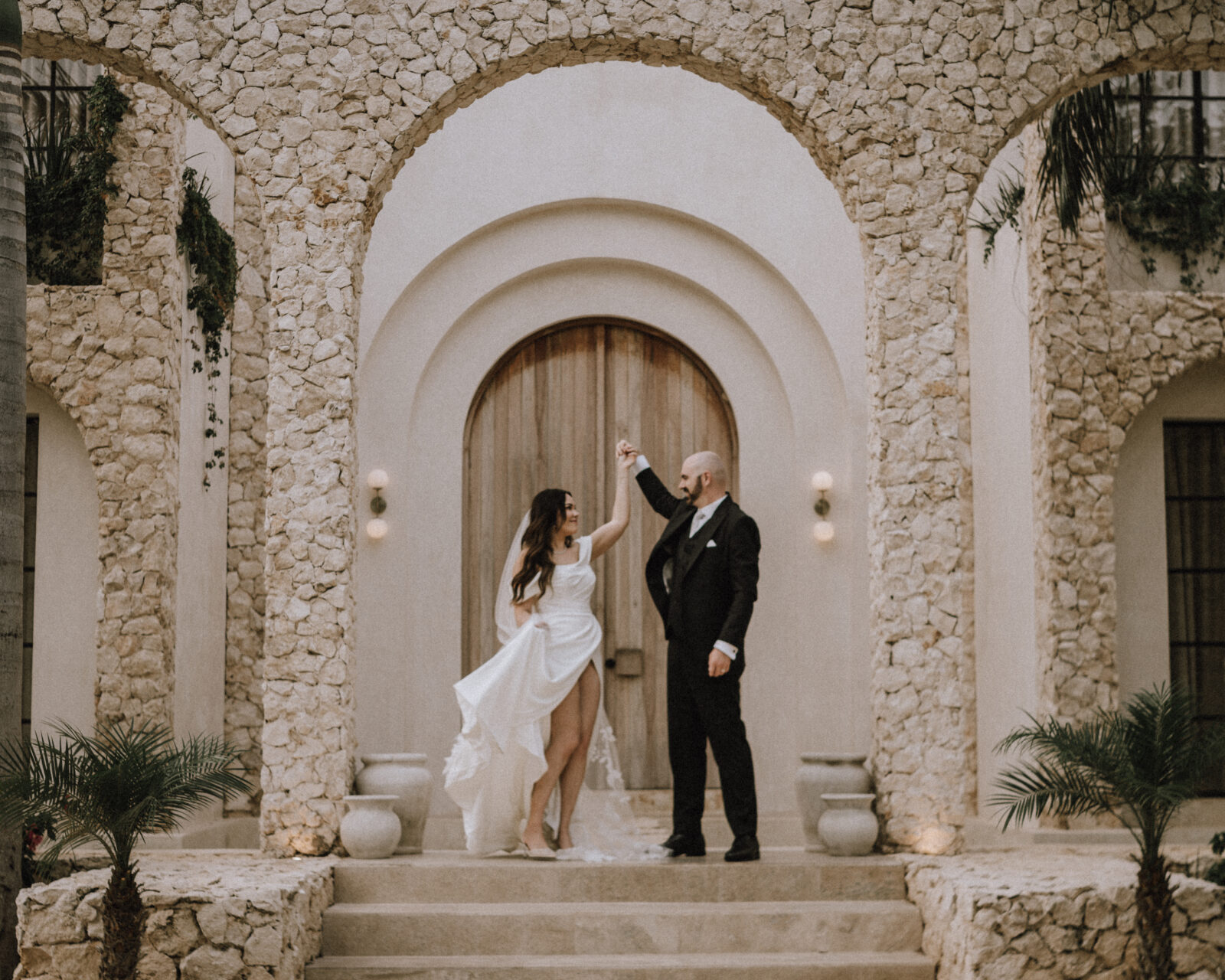 Architectural elopement at Casa Arka in Tulum, Mexico