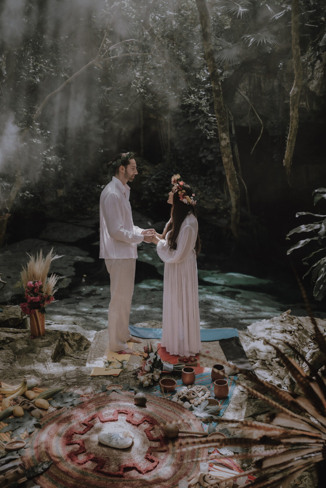 Cenote Mayan Elopement Ceremony in Tulum